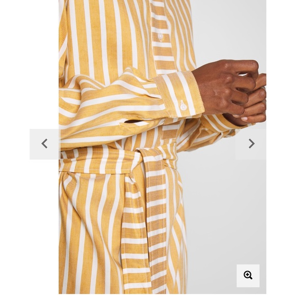 NWT SamsøeSamsøe Amara Belted Collared Shirt Dress - Picture 10 of 12